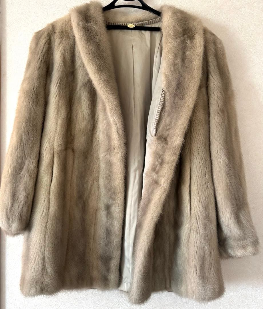 Y2K MG SABLE 毛皮コート　ファーコート リアルファー　13号　L