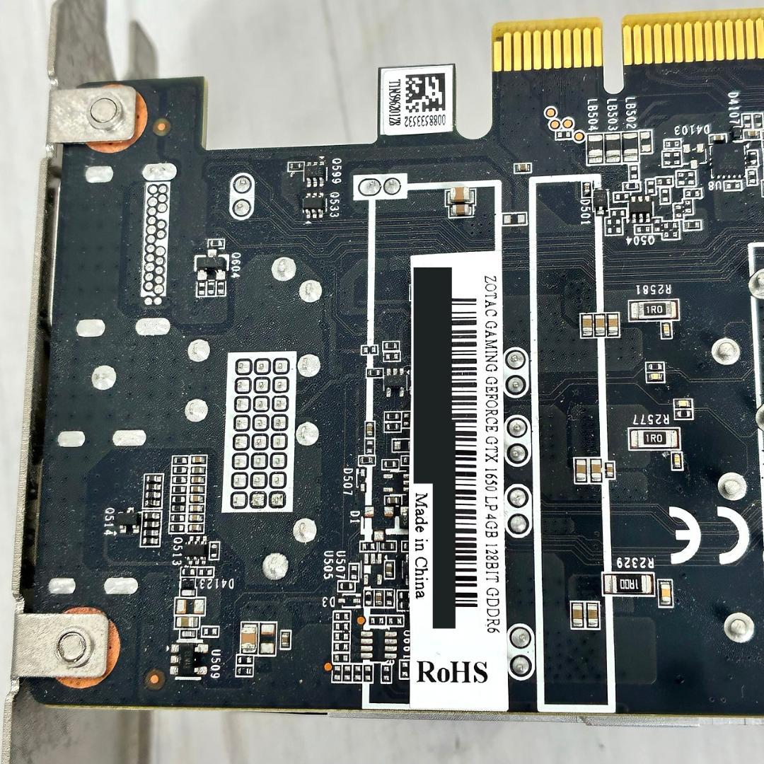 ★美品★ ZOTAC GTX1650 LP 4GB GDDR6 補助電源不要