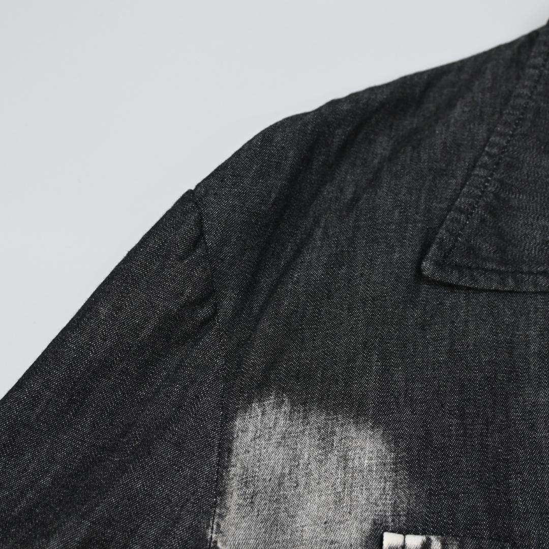 ■ 46107★年 Y's ワイズ ジャケット コート ブラックデニム