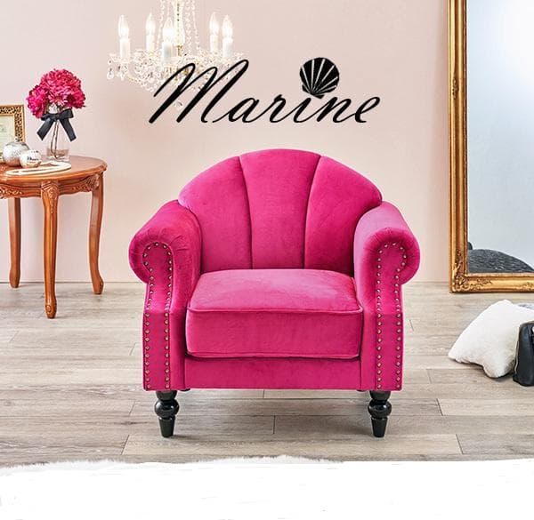 送料無料１Ｐ姫系アンティーク風★エレガントプリンセスソファ★ルコ（ピンク）