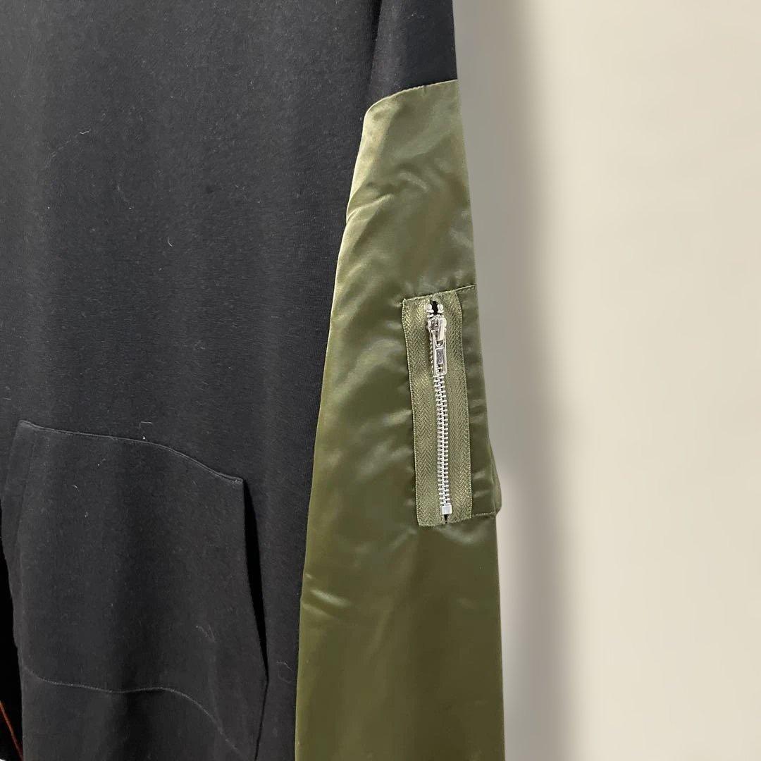 プラスオトハフード付きスウェットワンピース