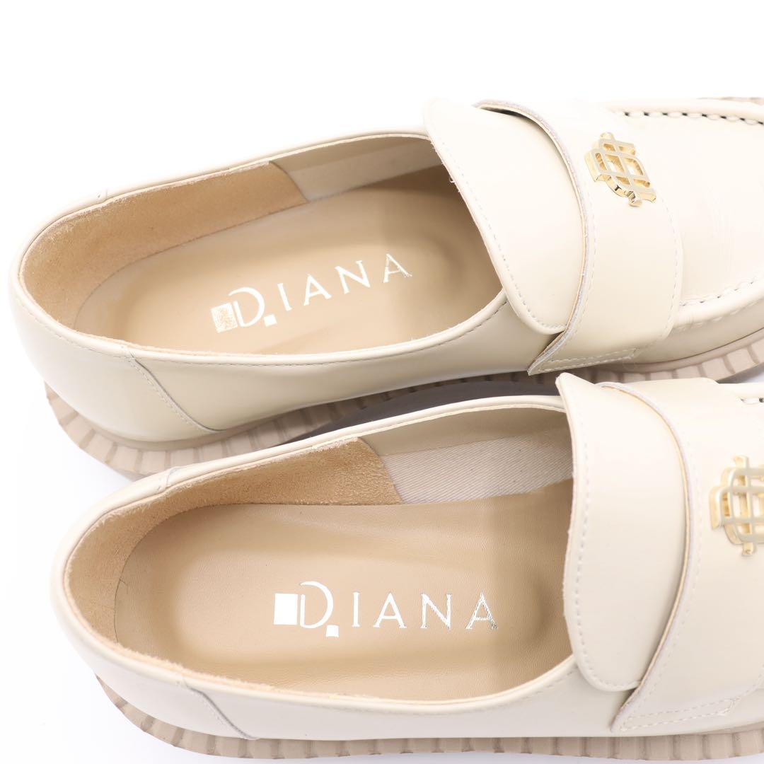 LILY　美品　DIANA ダイアナ　グレー　厚底　ローファー　22cm