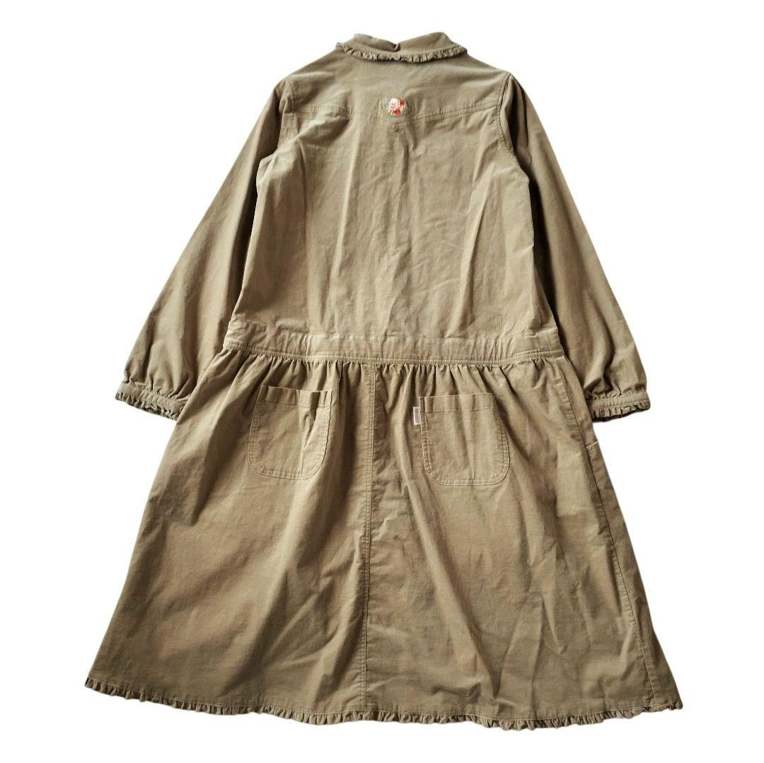 PINK HOUSE ピンクハウス コーデュロイ 薔薇 刺繍 ワンピース