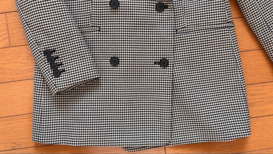 23区　ガンクラブチェック　ストレッチジャケット