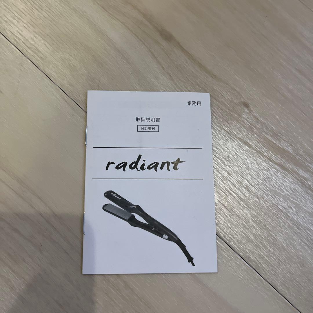 その他 PROFESSIONAL HAIR IRON radiant