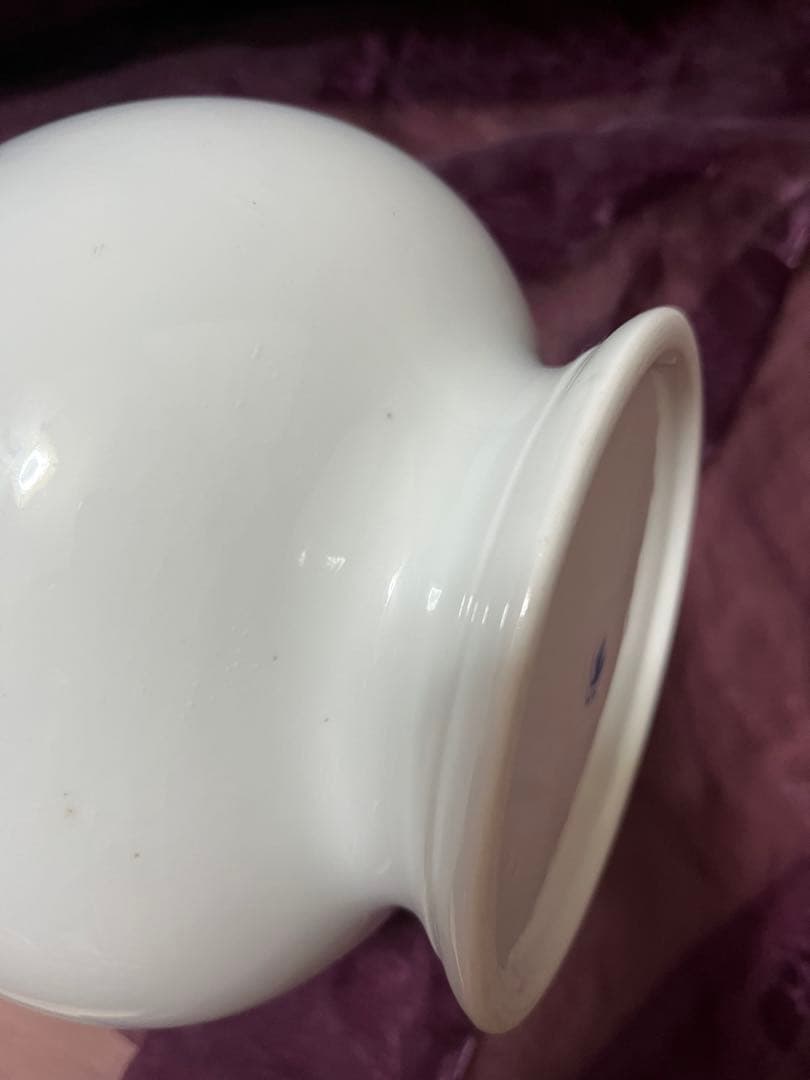 オールド香蘭社　染錦老松紋　耳付き花瓶　花瓶