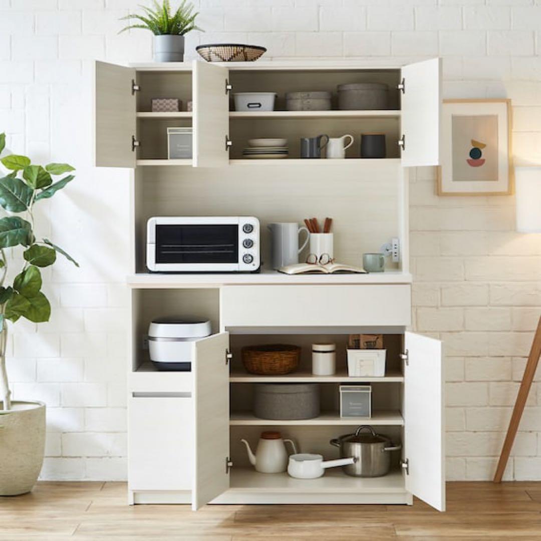 キッチンボード (120 WW)/ホワイトウォッシュ　色