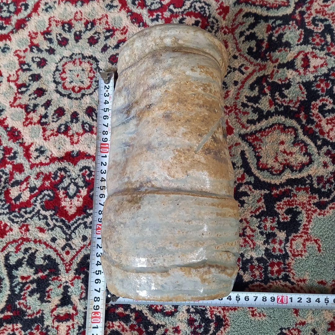 烏城焼き自然秞　値下げします　箱無し　花瓶　作者　今井理桂