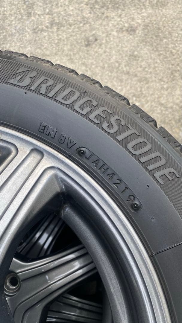 スタッドレスタイヤホイル付き155/65/R14、4本セット