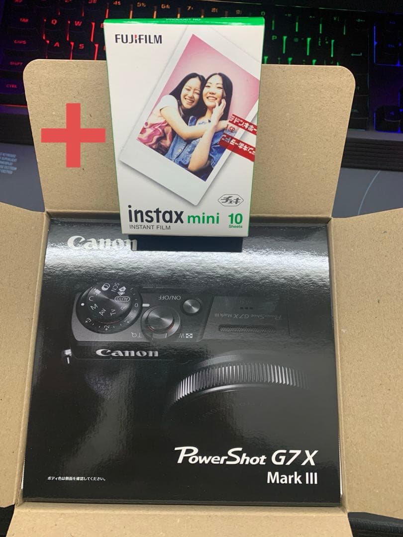 Canon PowerShot G7 X Mark III シルバー+チェキ10