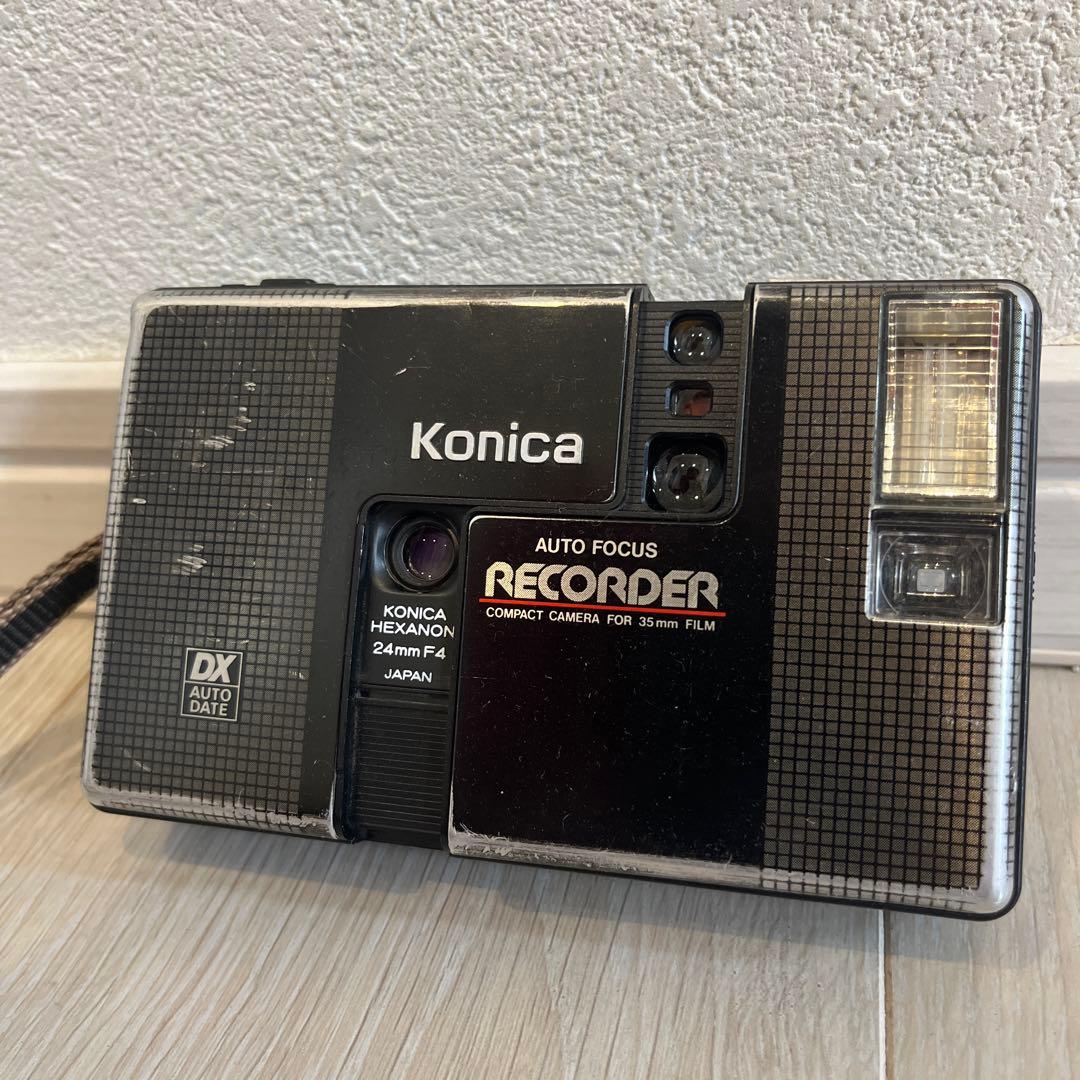 動作確認済Konica RECORDER コンパクトカメラ フィルムカメラ