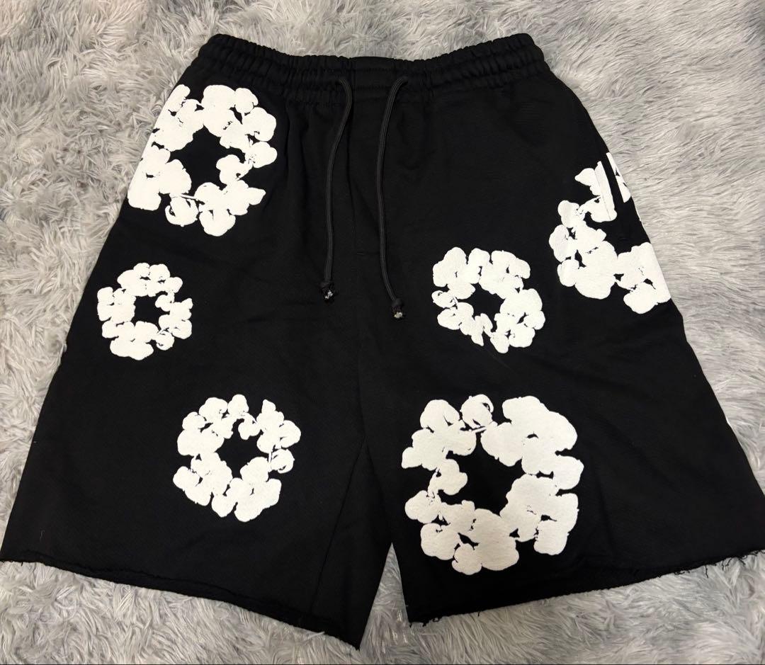 denim tears ハーフ パンツ ブラック