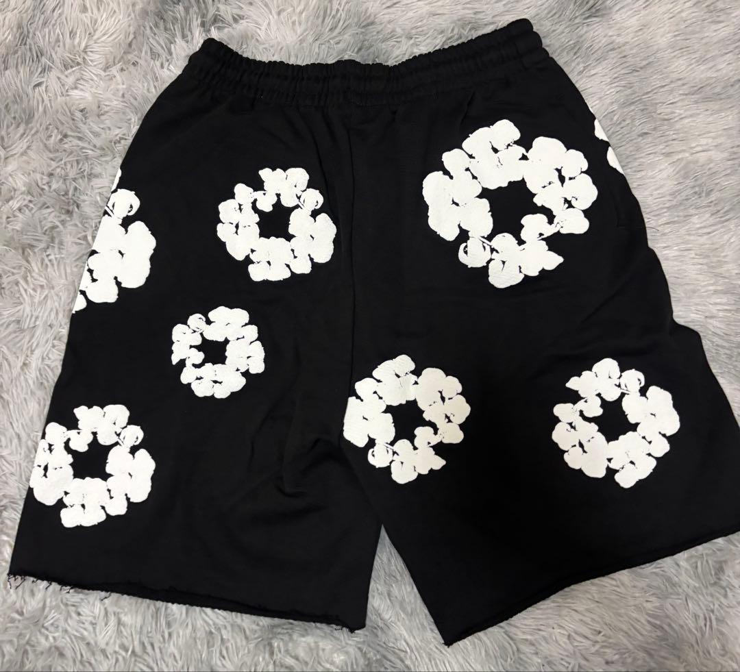 denim tears ハーフ パンツ ブラック