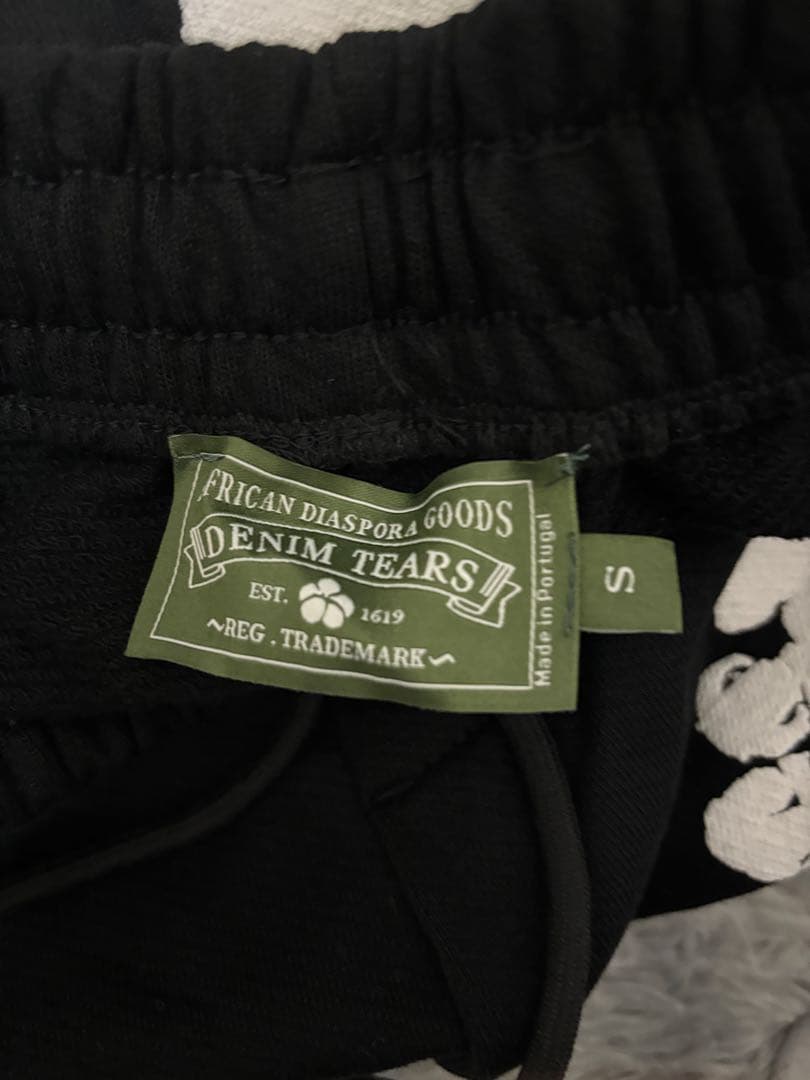 denim tears ハーフ パンツ ブラック