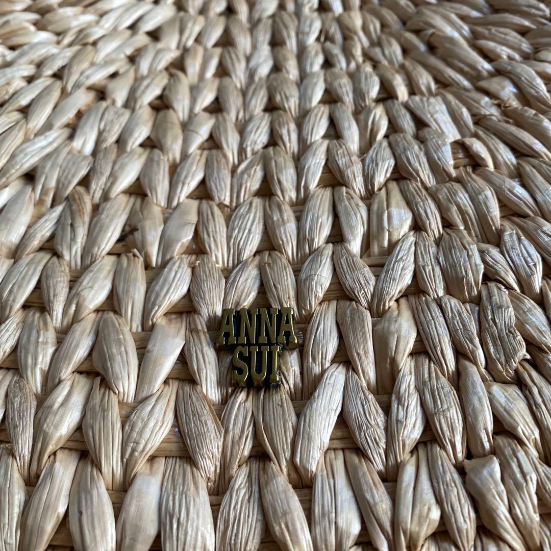 anpcANNA SUI 蝶刺繍 かごバッグ