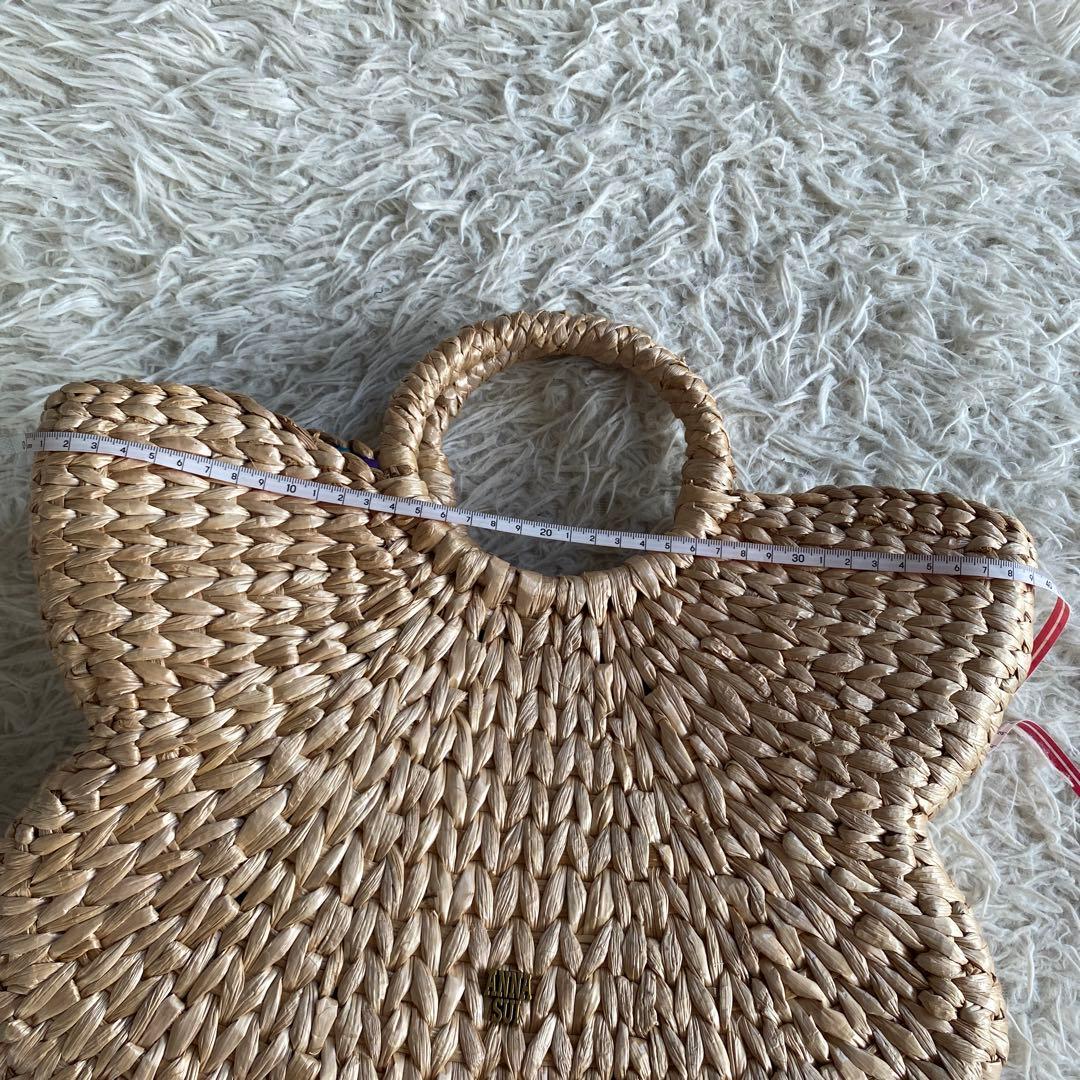 anpcANNA SUI 蝶刺繍 かごバッグ