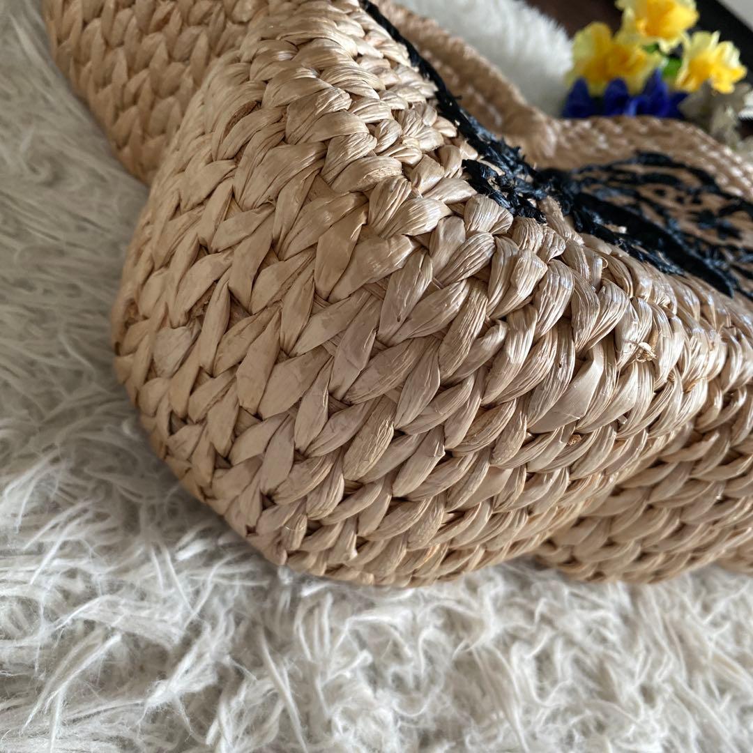 anpcANNA SUI 蝶刺繍 かごバッグ