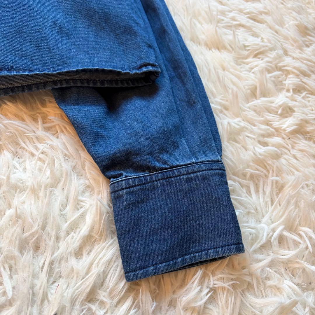 未使用級 美品 24AW IENA デニム ショートシャツ クロップド丈