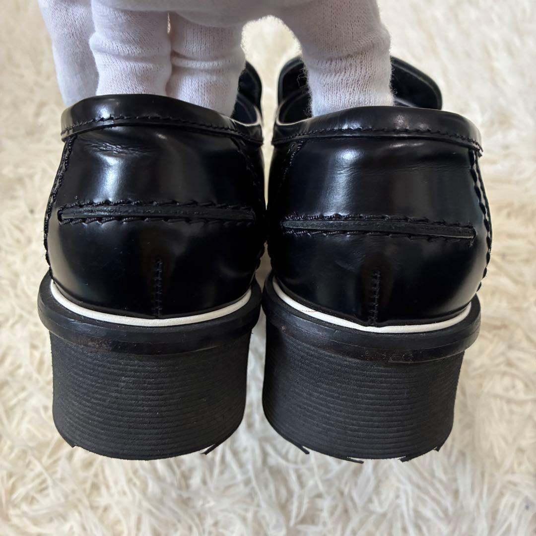 美品✨トッズ 厚底 ローファー ダブルT キルティング ブラック 34