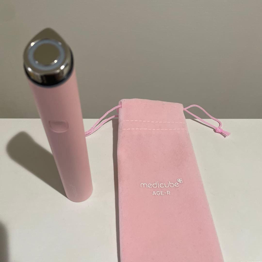 メディキューブAGE-R ブースタープロ ミニ 美顔器 ピンク 専用ポーチ付き