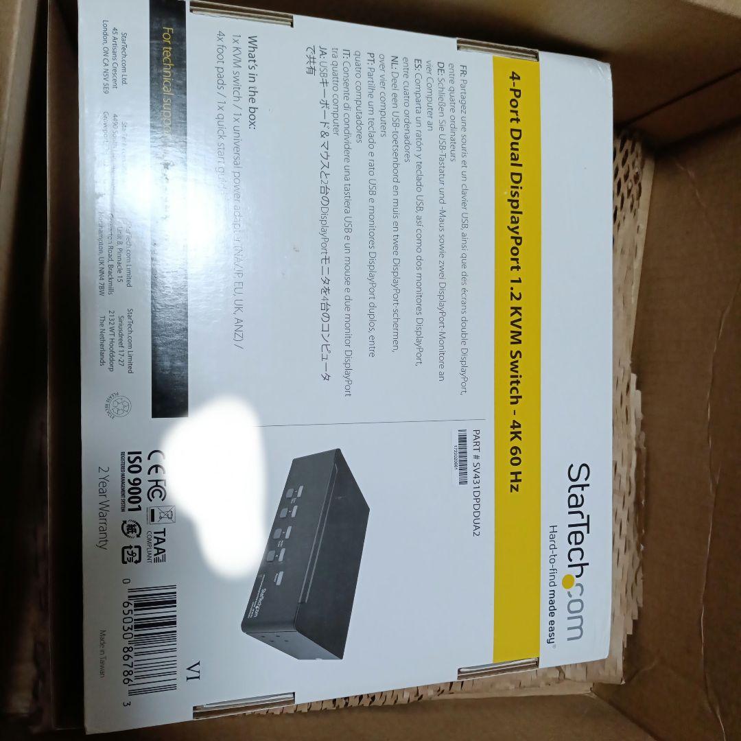 未使用使用品　StarTech.com 4-Port KVM Switch