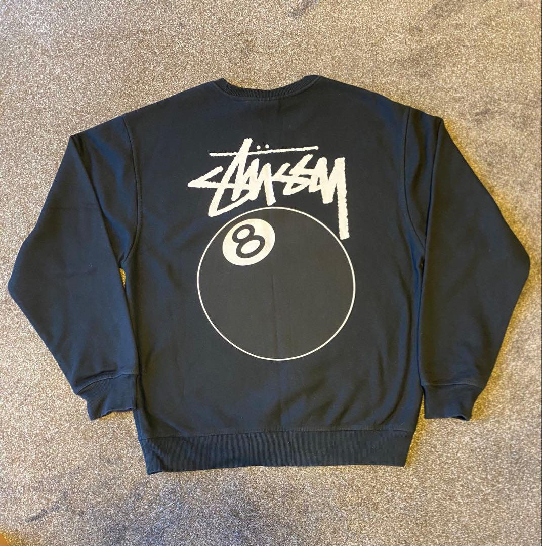 Stussy 8ボールスウェット　ブラック M