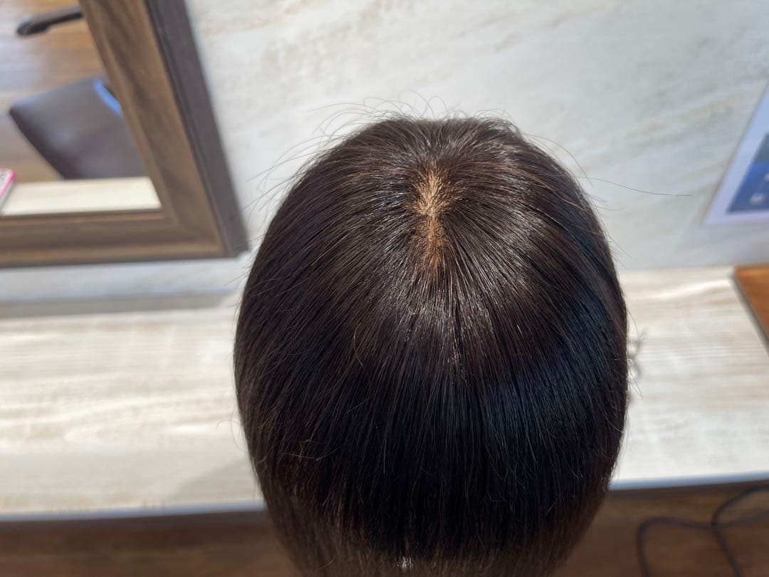 前髪カット人毛100%レミー毛ウィッグ