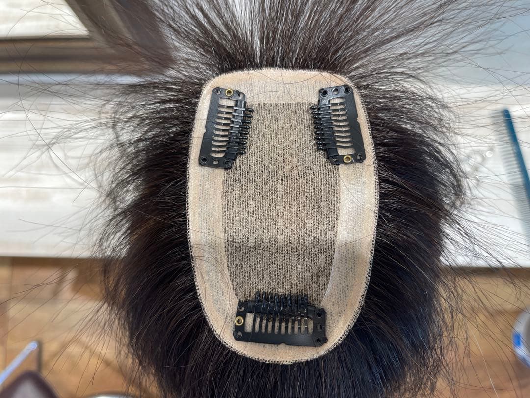 前髪カット人毛100%レミー毛ウィッグ