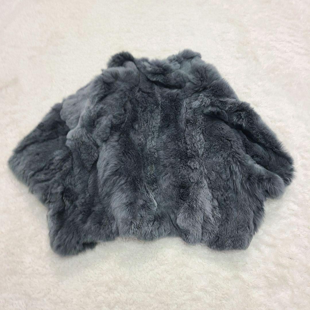 【高級】　イヴサロモン　リアルファー　レッキス　ラビット　ボレロ　ジャケット