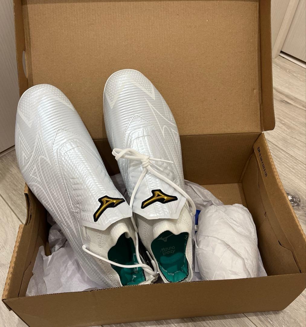 【汰誠　岡本】野球用白スパイク　ミズノライトレボプロGS