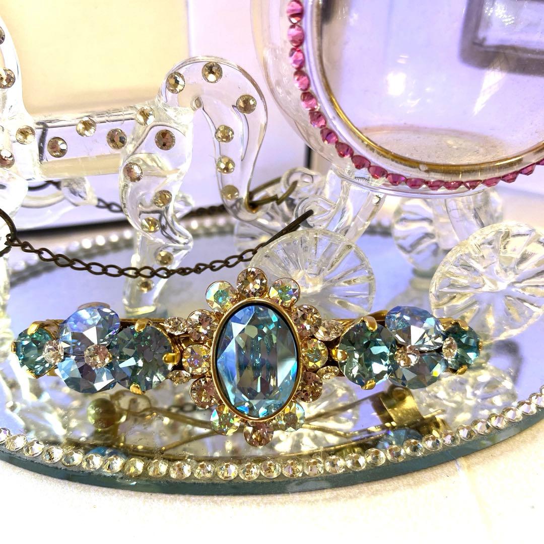 みなくるさま❣️スワロフスキー　ヘアゴム　バレッタ