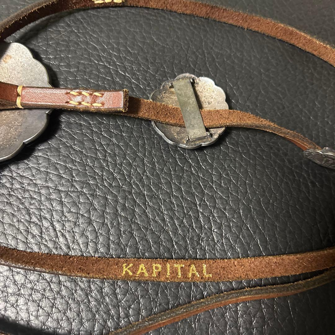 KAPITAL スカラップエッジ レザーベルト