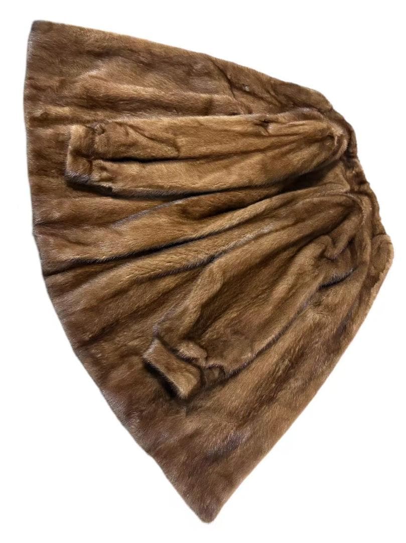 美品　SAGA MINK　ミンクコート　毛皮　毛質艶やか　パステルミンク　柔らか