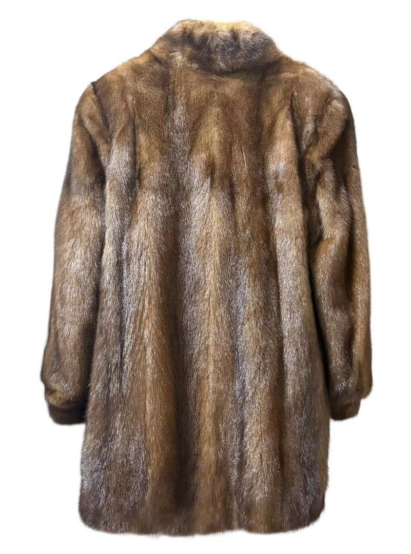 美品　SAGA MINK　ミンクコート　毛皮　毛質艶やか　パステルミンク　柔らか