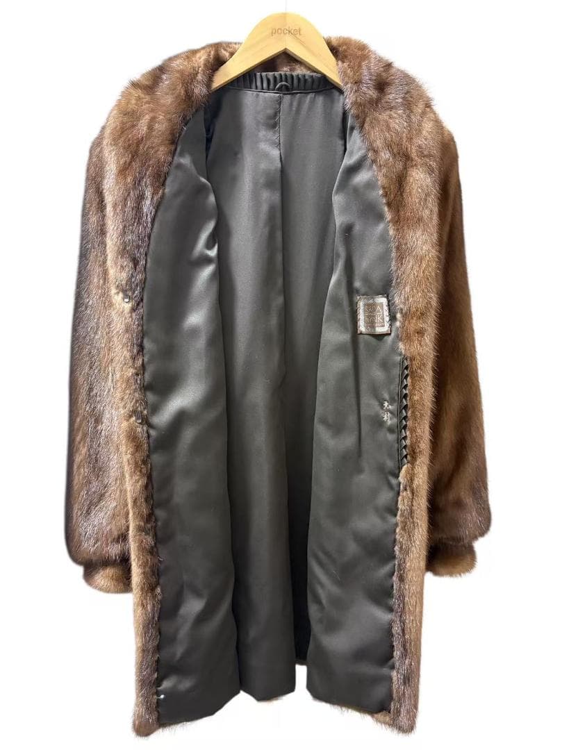 美品　SAGA MINK　ミンクコート　毛皮　毛質艶やか　パステルミンク　柔らか