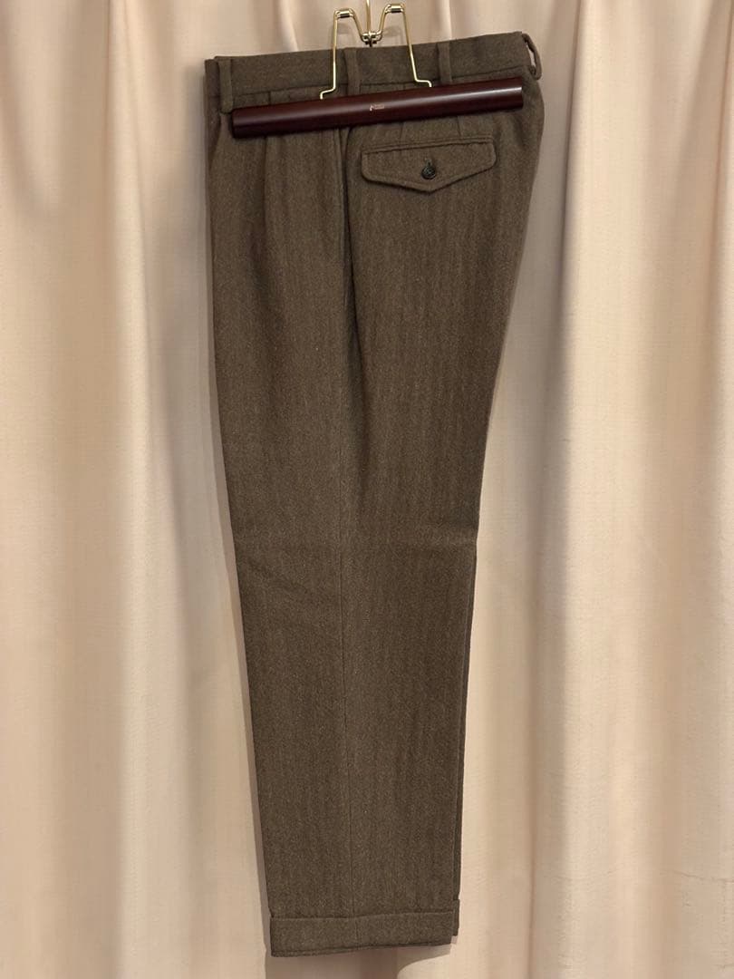 BROWN by 2-tacs WIDE SLACKS スラックス