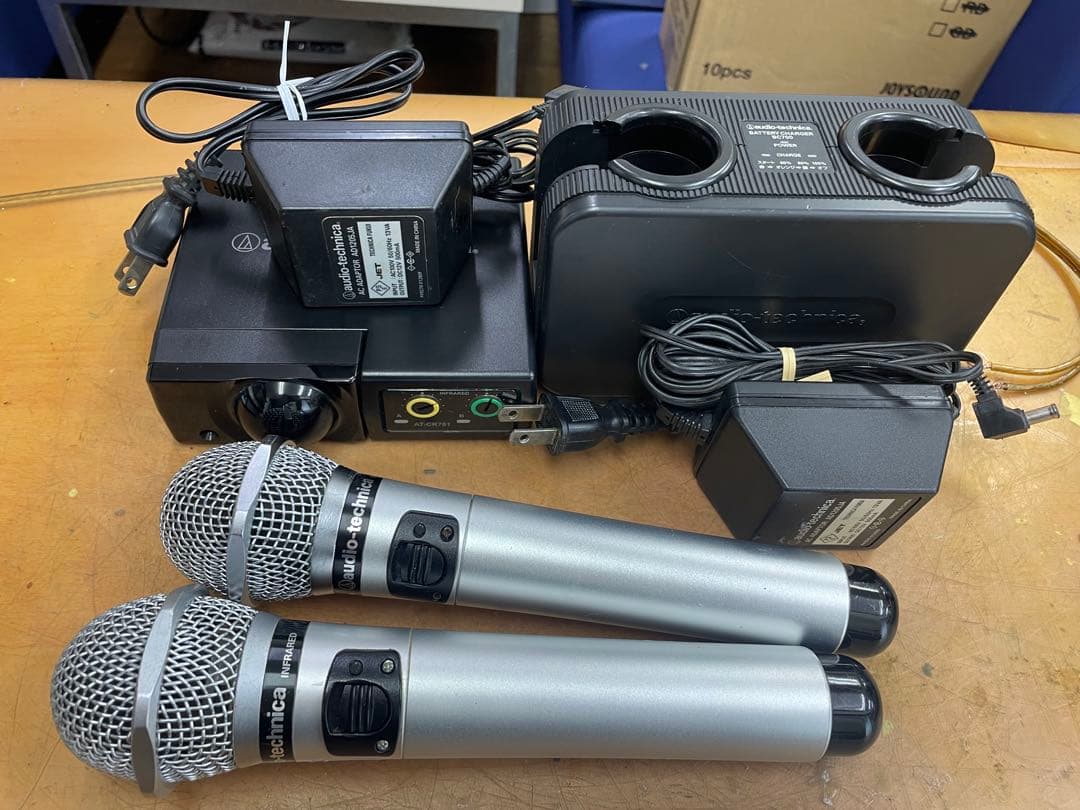オーディオテクニカ赤外線ワイヤレスマイクセットCR700+CLM7000極上