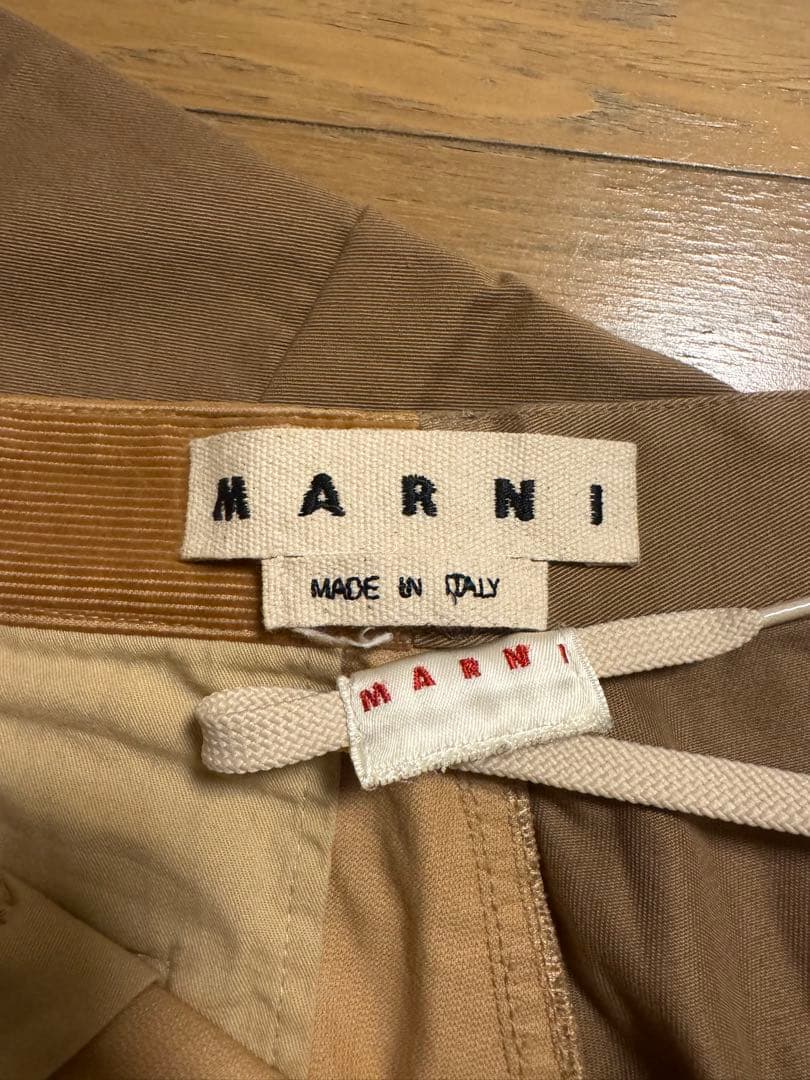 MARNI ワークパンツ コーデュロイツートン