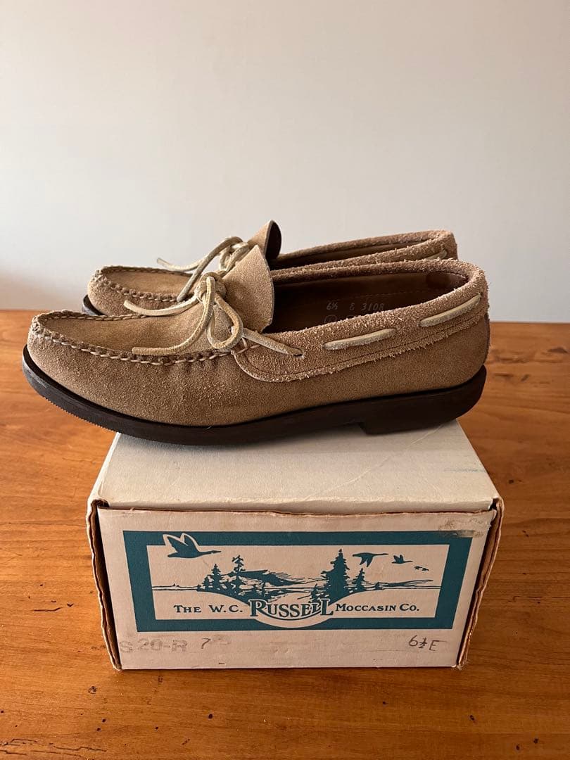 RUSSELL MOCCASIN スエード モカシン 6.5 箱付
