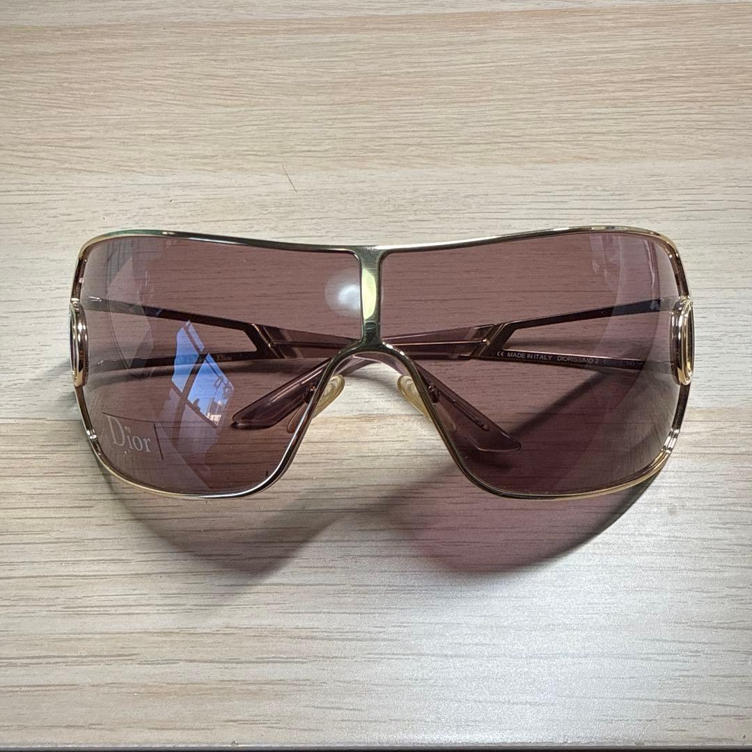 Dior ブラウンレンズ ゴールドフレーム サングラス