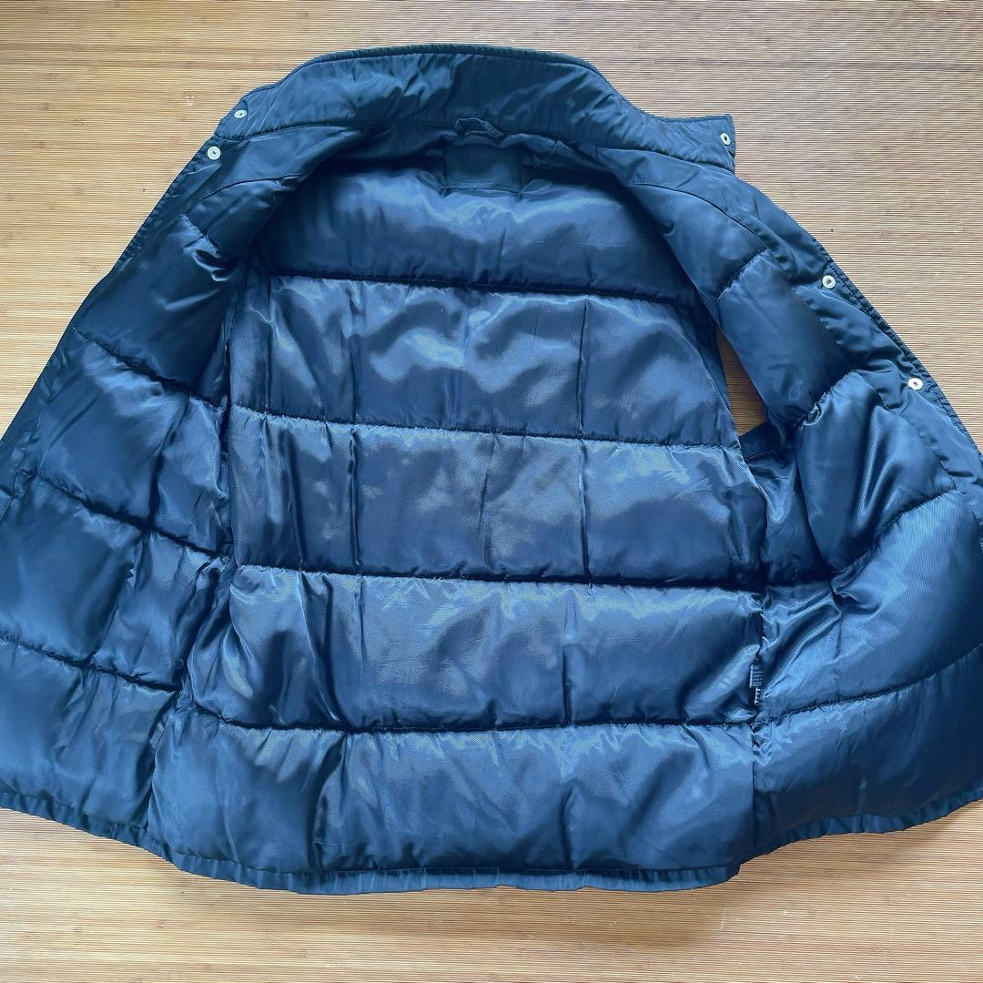 貴重 PRADA プラダ ダウンベスト 黒 M リモンタナイロン イタリア製