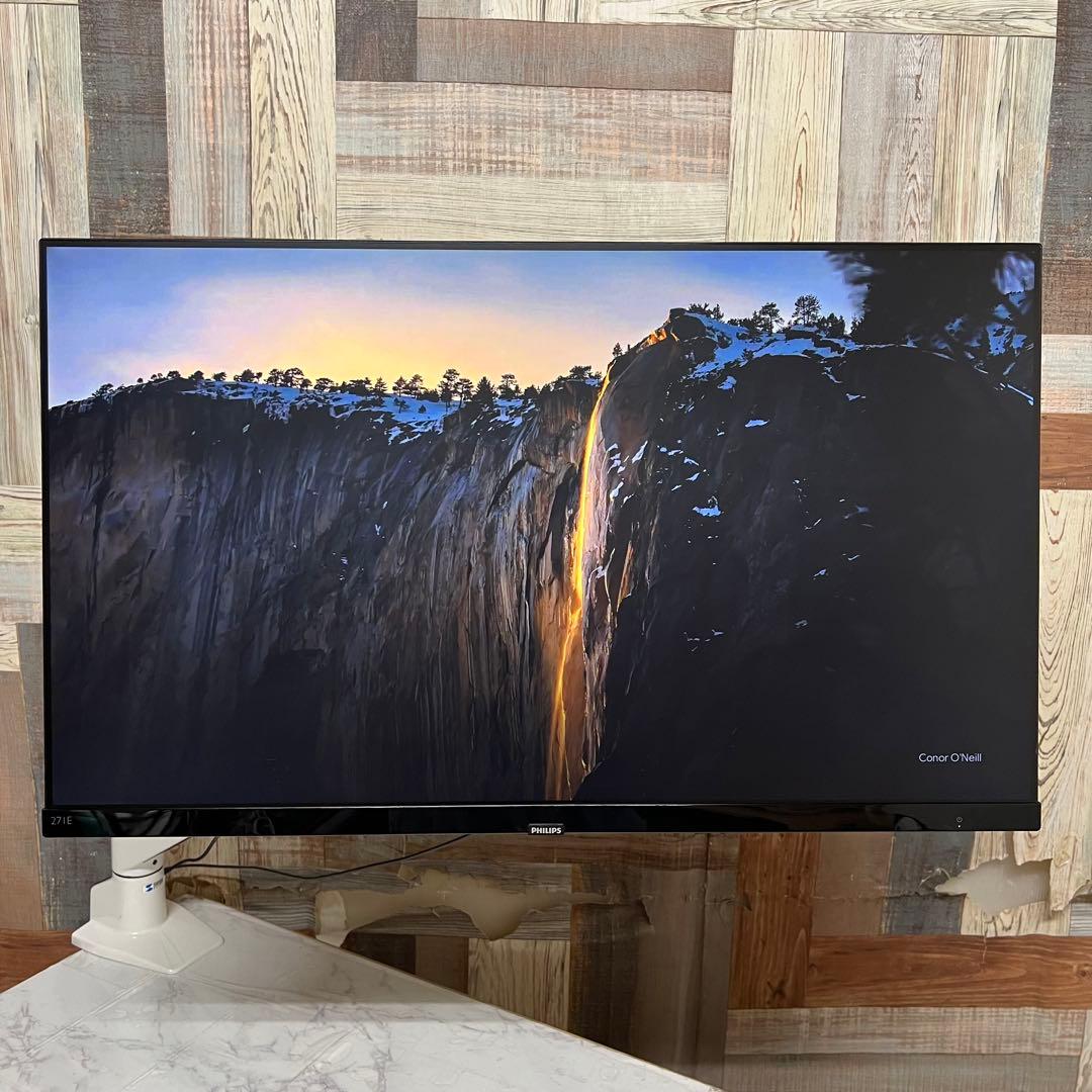 リクエスト価格全国送料込PHILIPS27型ブルーカットモニターアームスタンド付