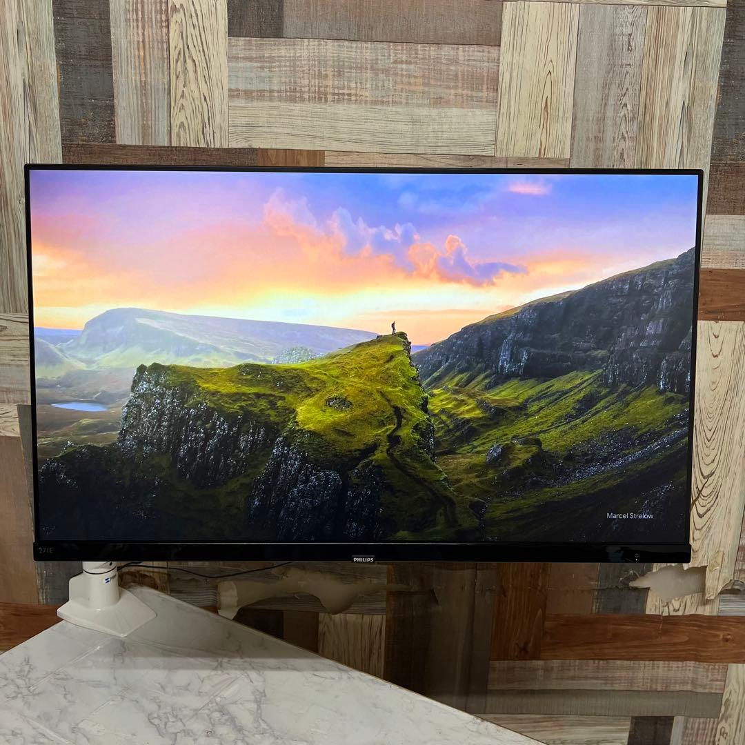 リクエスト価格全国送料込PHILIPS27型ブルーカットモニターアームスタンド付