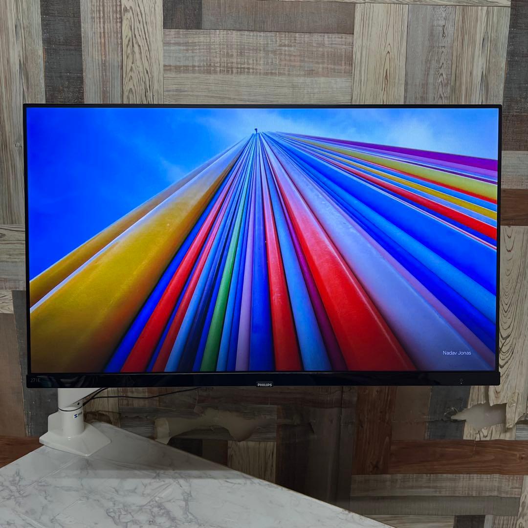 リクエスト価格全国送料込PHILIPS27型ブルーカットモニターアームスタンド付