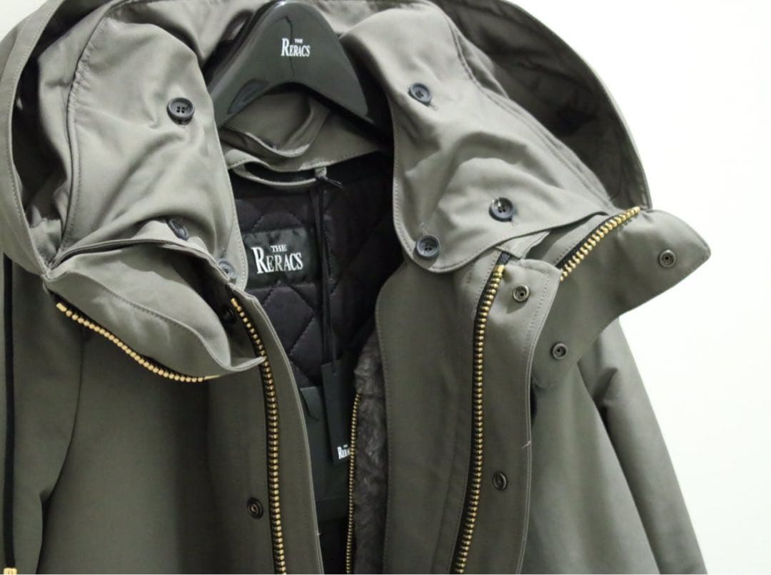 未使用◆THE RERACS ライナーベスト付きモッズコート アウター 定番