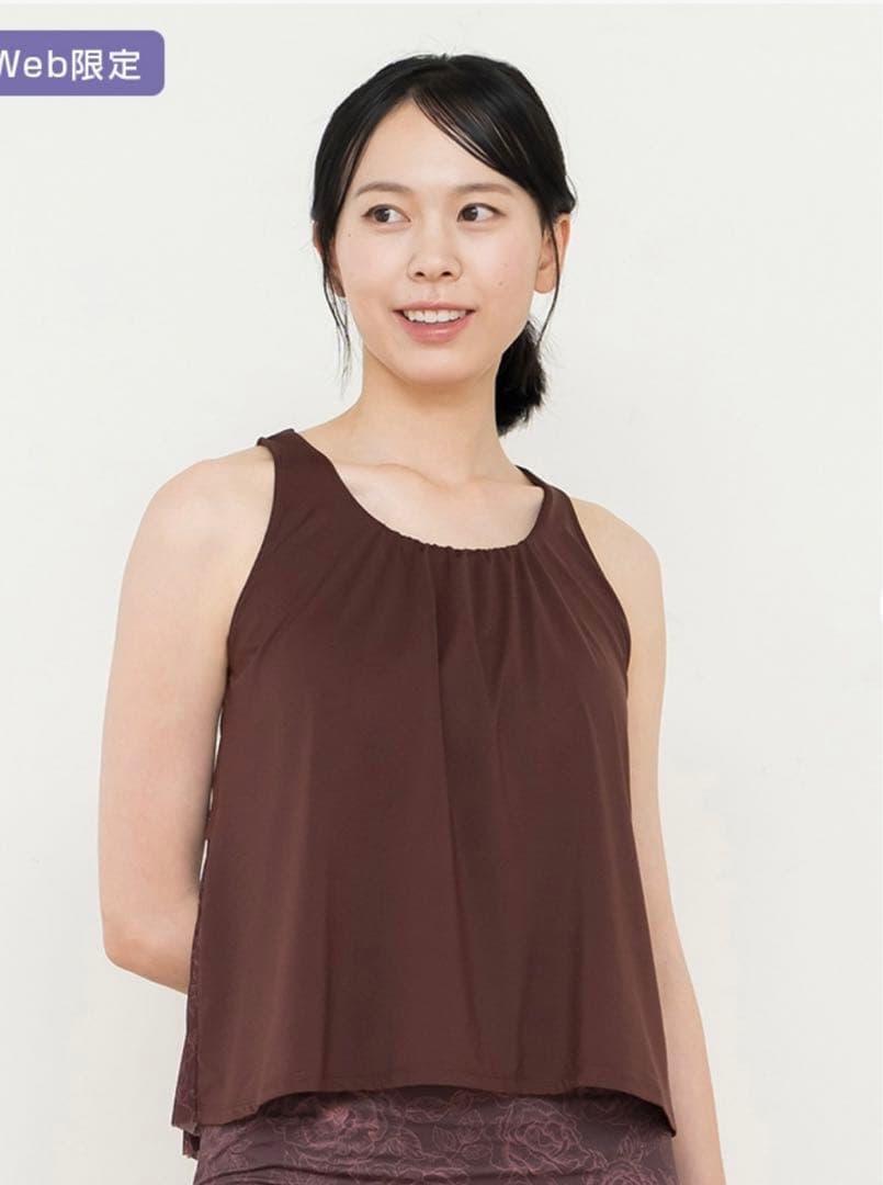 【値下】【SUKALA LAVA】ブルーミングフラワープリーツタンク （M）