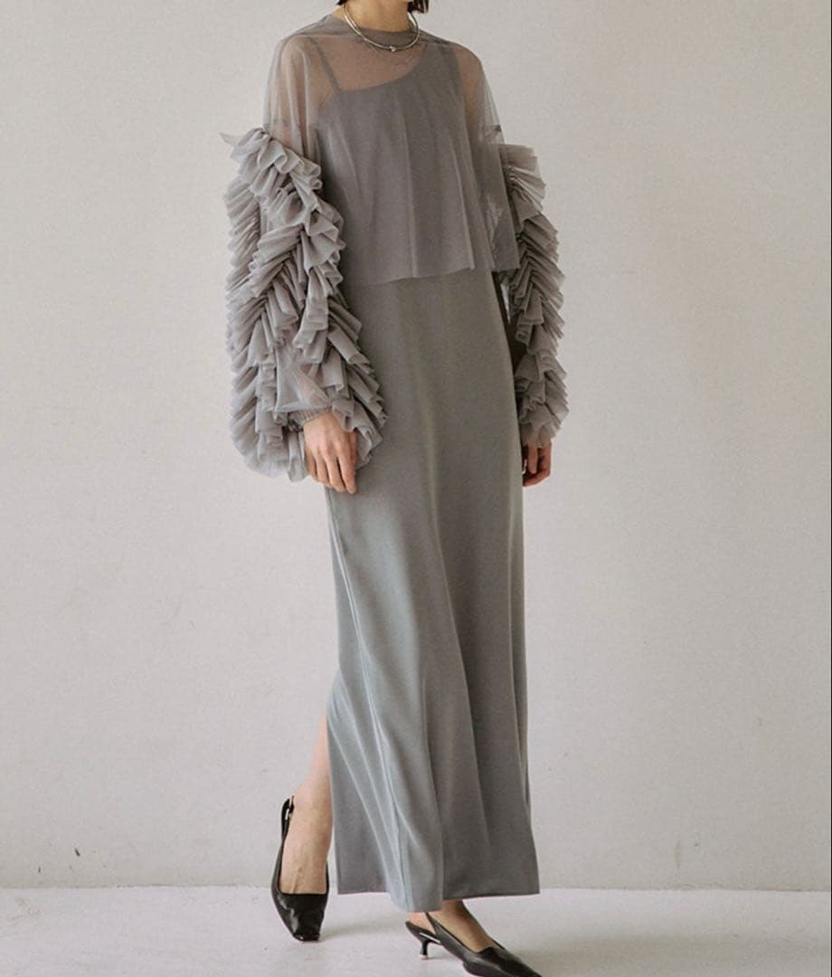 Naaa　新品タグ付き　LE’RURE パーティードレス