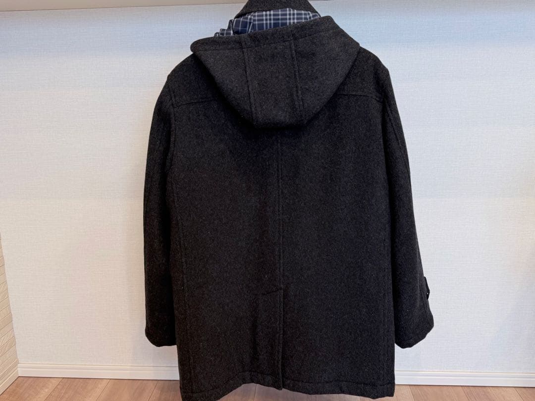 【新品・未使用】CHAPS ダッフルコート ウール混紡　ダークグレー フード付き