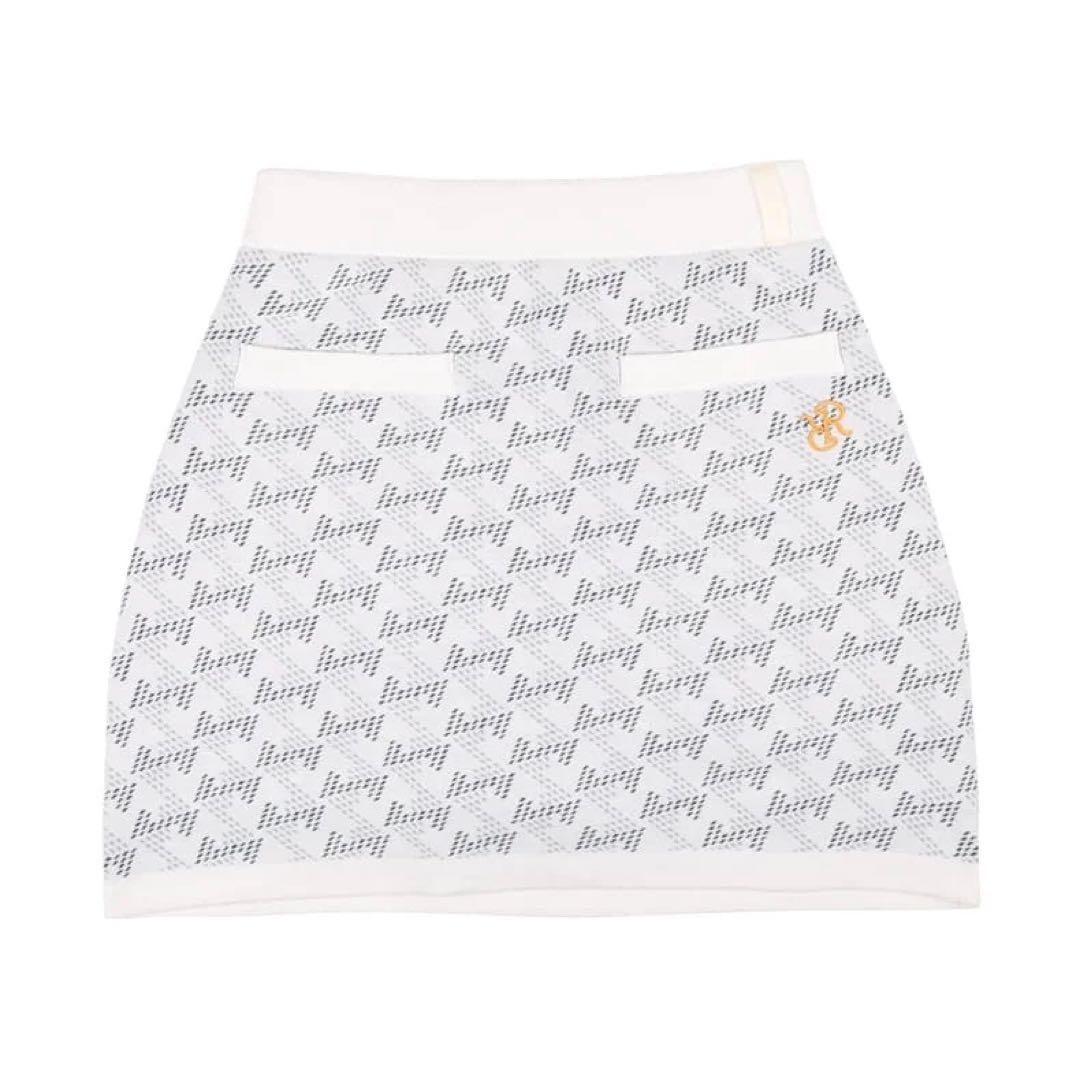 ウィメンズ GMジャガードニットスカート オフホワイト　XS