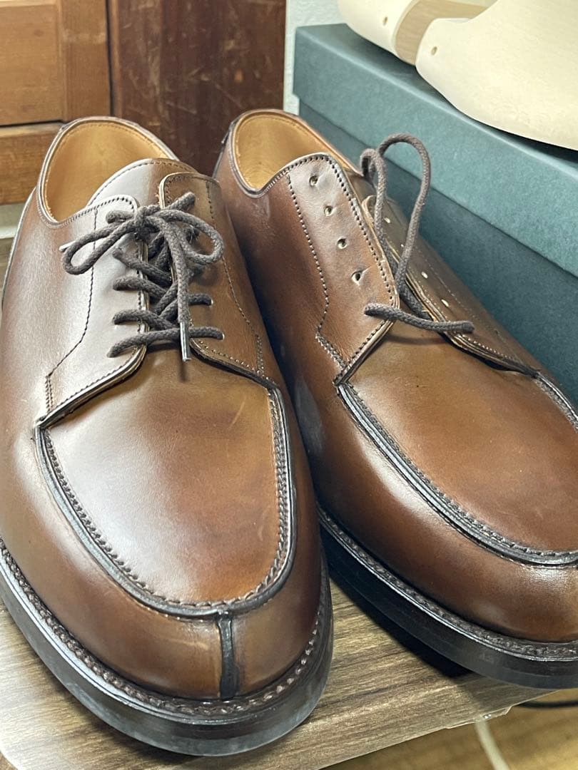 CROCKETT & JONES モールトン　ダークブラウン純正シューツリー付き
